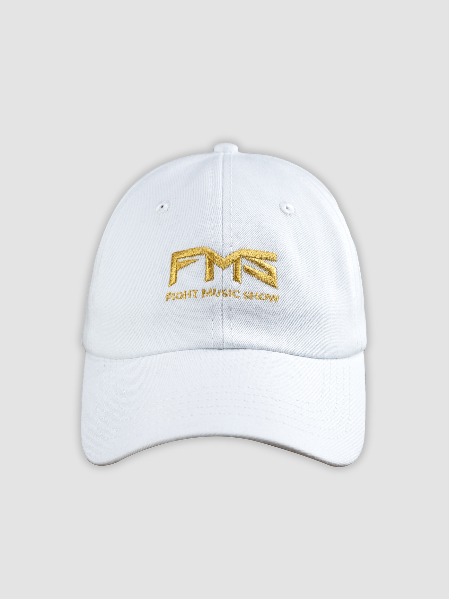 Boné Dad Hat POPÓ FREITAS Branco/Dourado