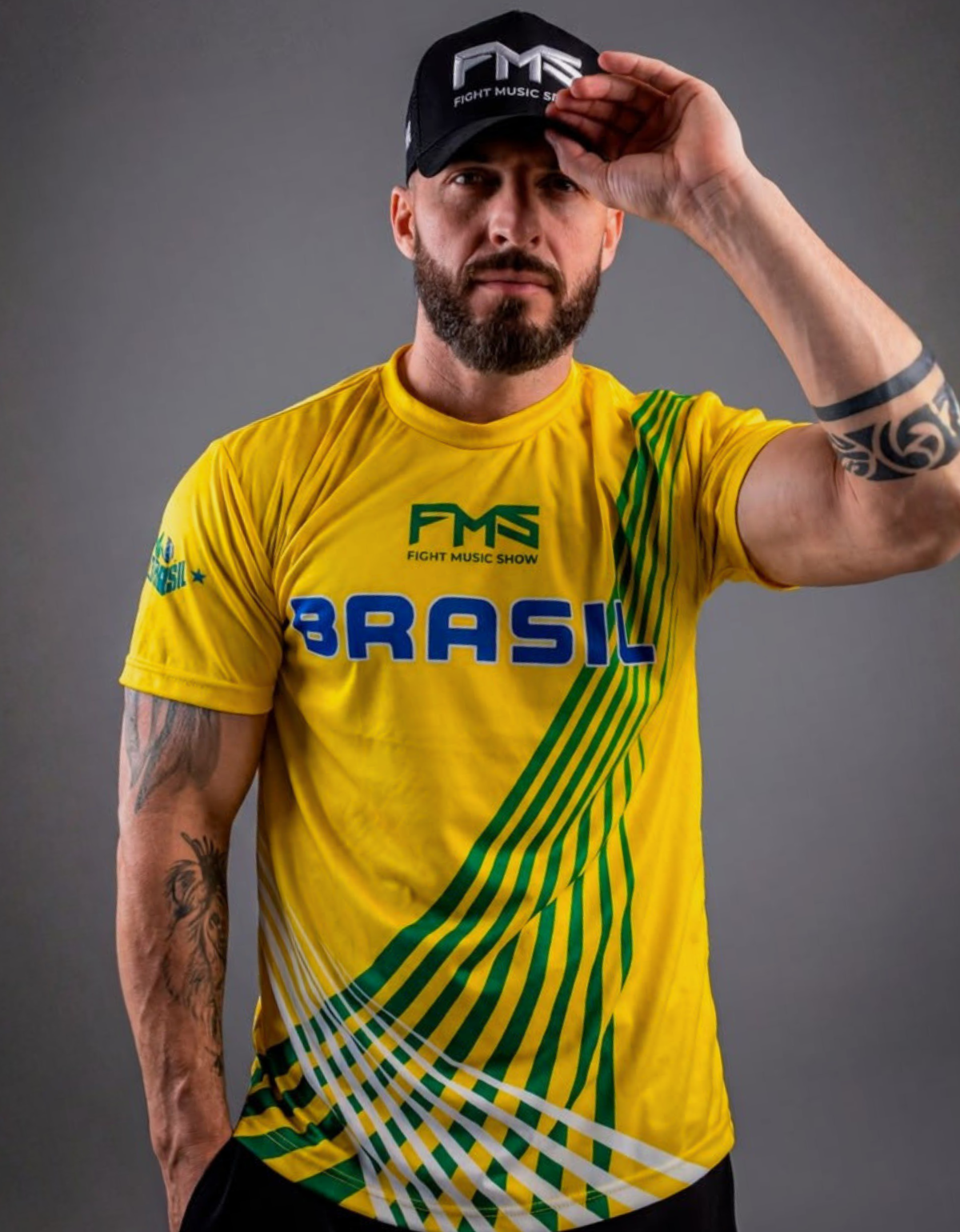 Camiseta Dry Fit Brasil Cruzado FMS