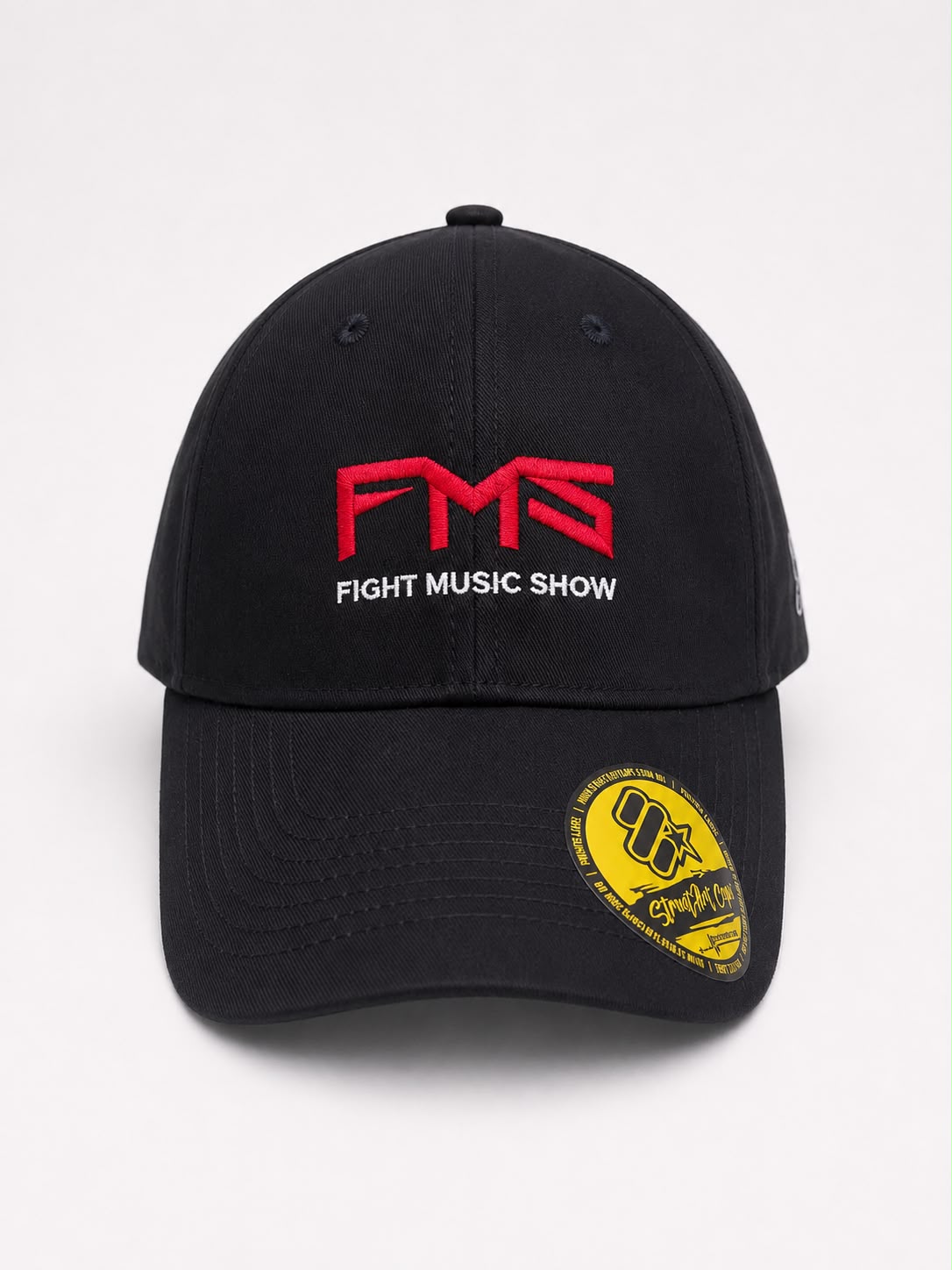 Boné Dad Hat Popó Freitas- Preto e vermelho